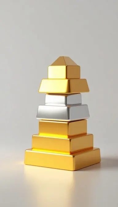 Melange Gold & Silver Stack