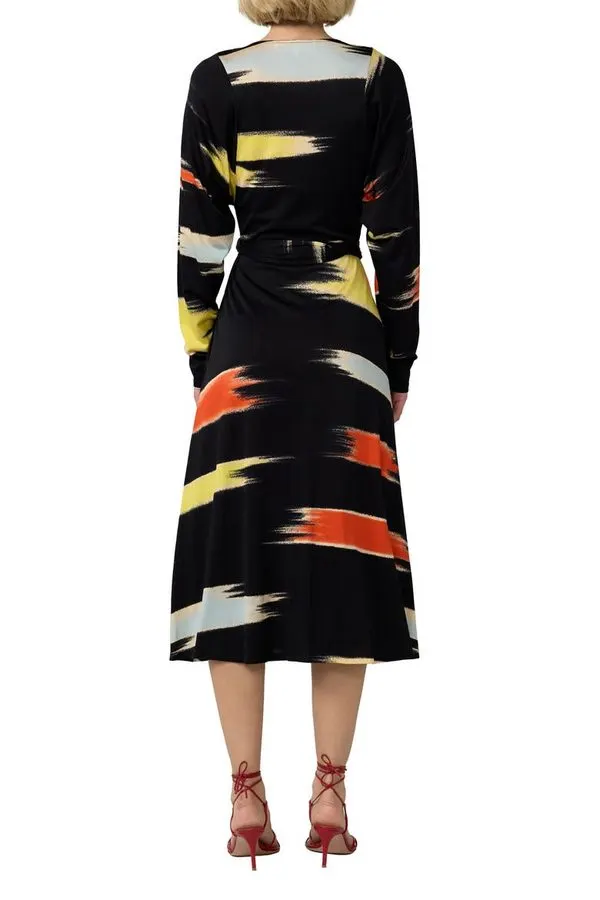 Amara Faux-Wrap Midi Dress