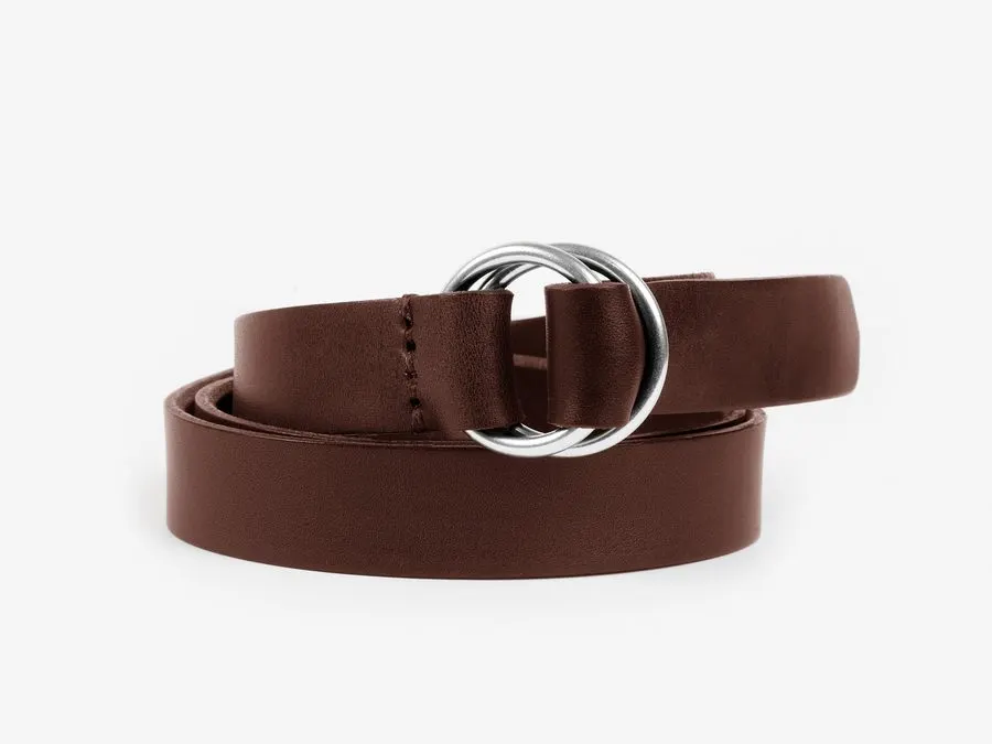 Editorial O-Ring Leather Belt