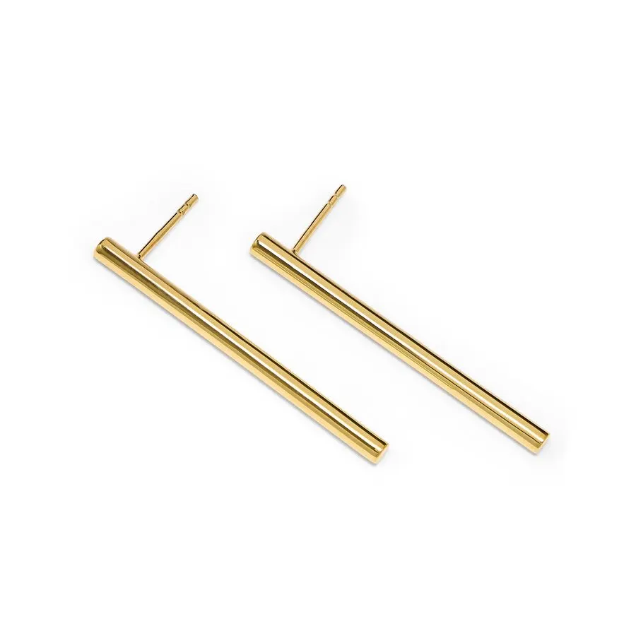 Column Linear Drop Earrings
