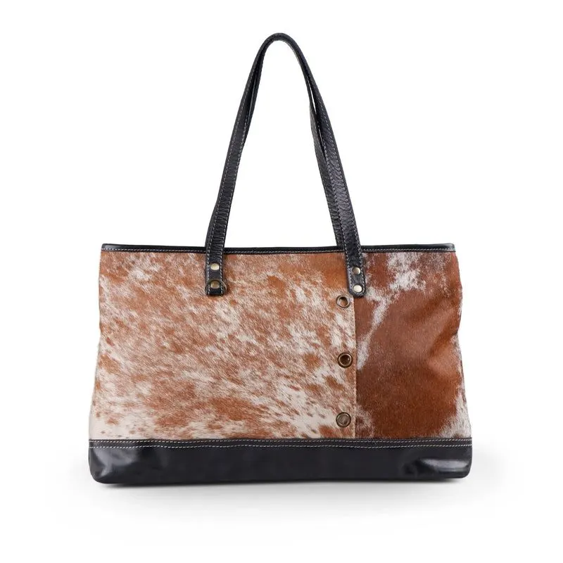 Blake Cowhide Zip Tote