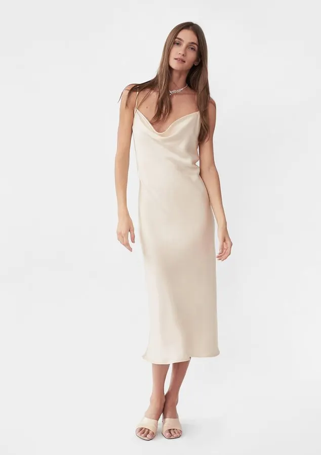 Pearl Silk Slip Dress