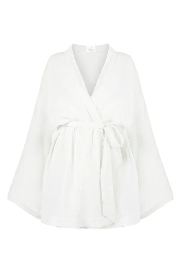 Lune Belted Wrap Dress