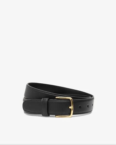 Obsidian Gold-Buckle Belt