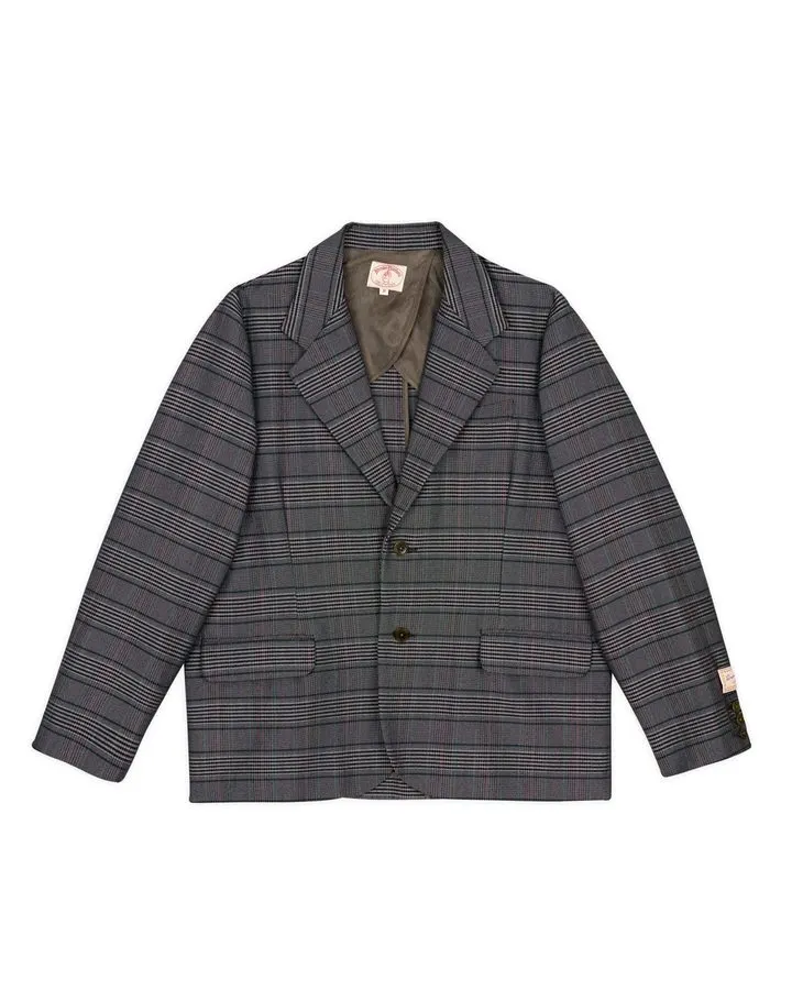 Glen Check Oversized Blazer