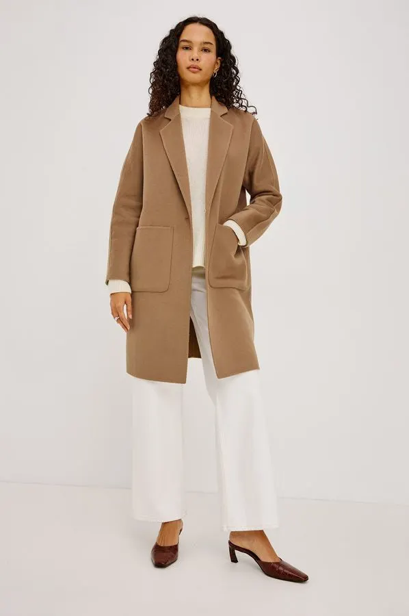 Autumn Camel Longline Coat