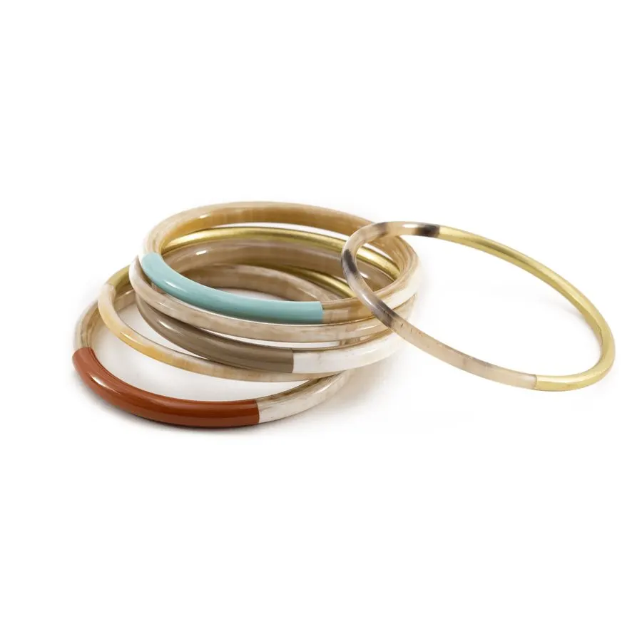 Salome Two-Tone Bangle Set