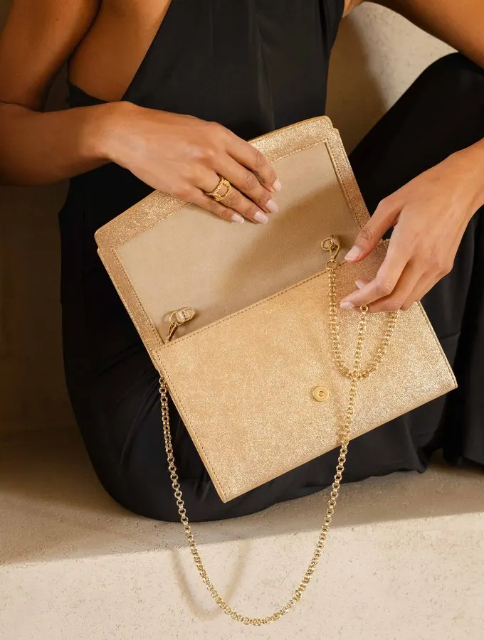Gilded Chain Opera Clutch