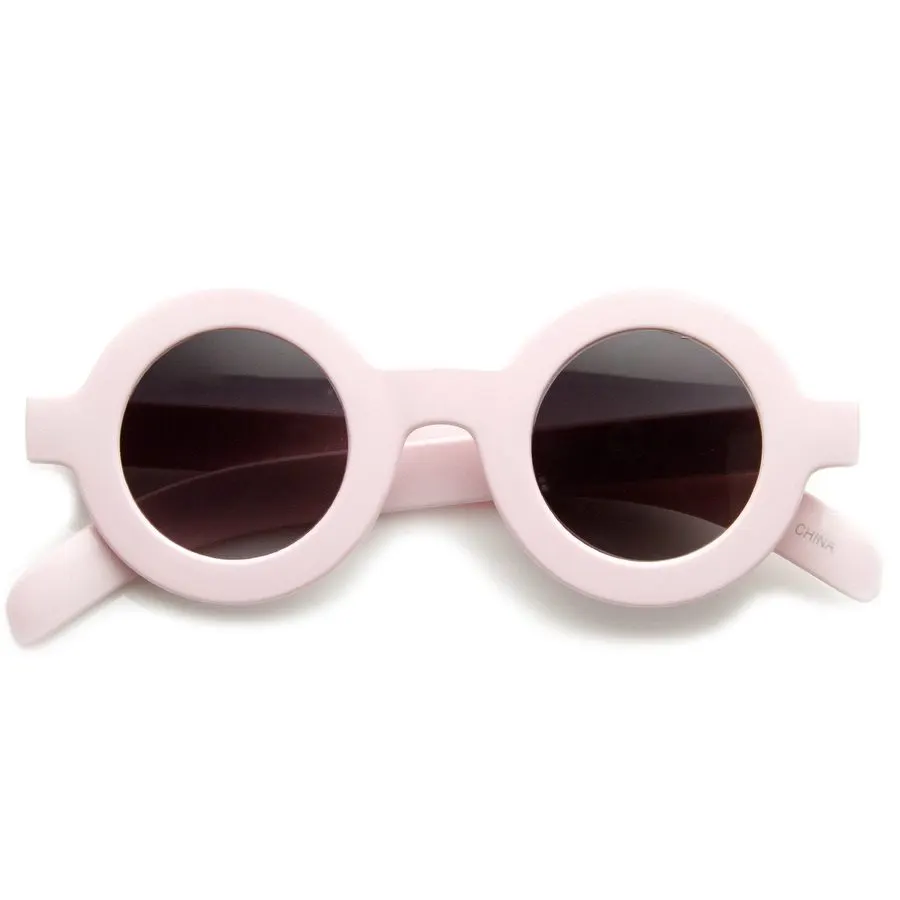 Deco Retro Round Sunglasses