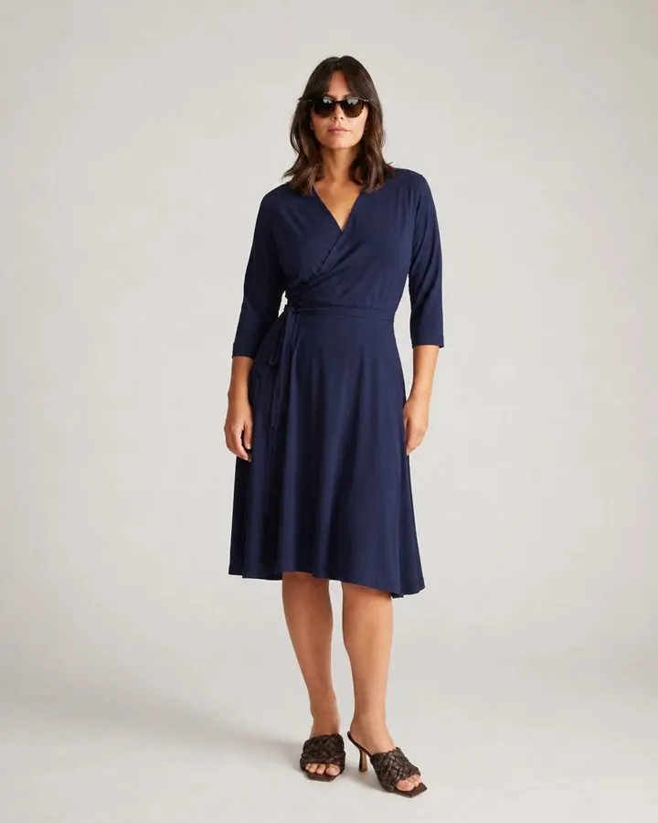 Vesper Midnight Wrap Dress