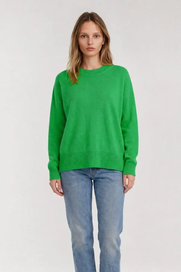 Verdant Wool-Blend Crewneck Sweater