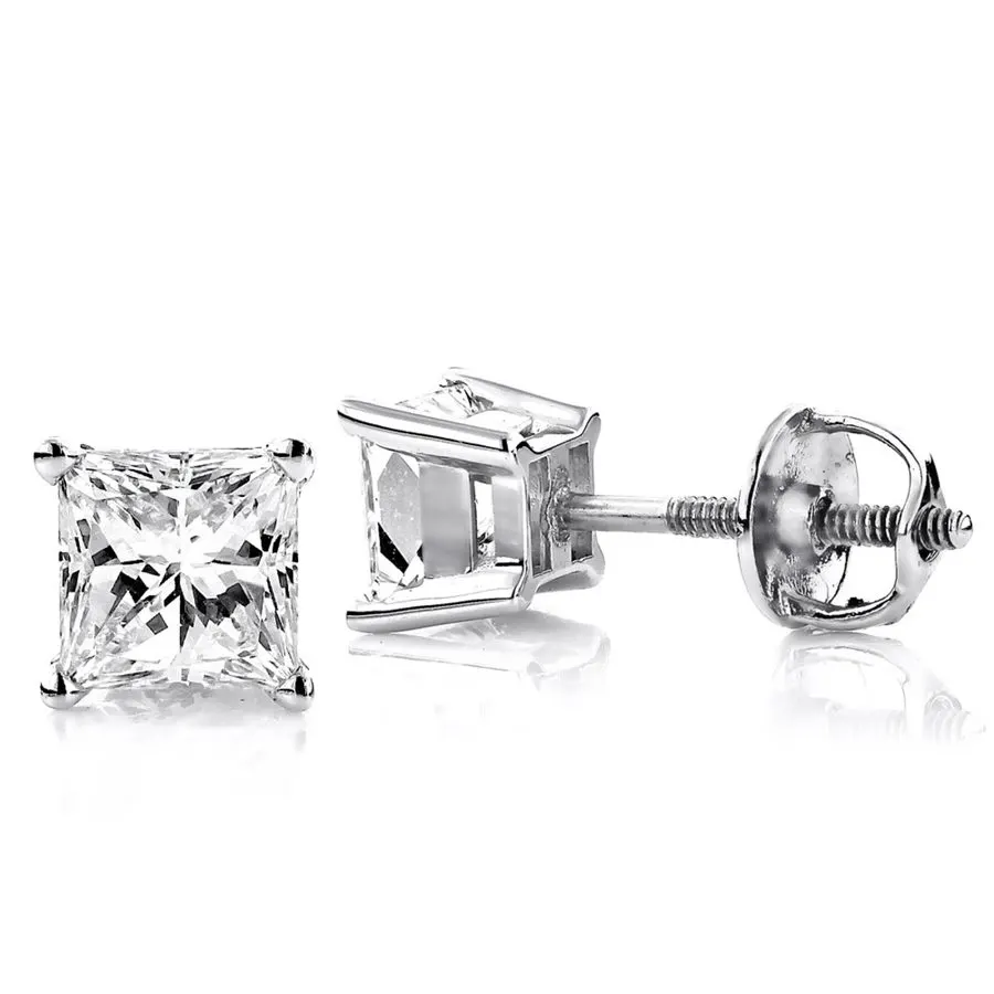 Solitaire Crystal Stud Earrings