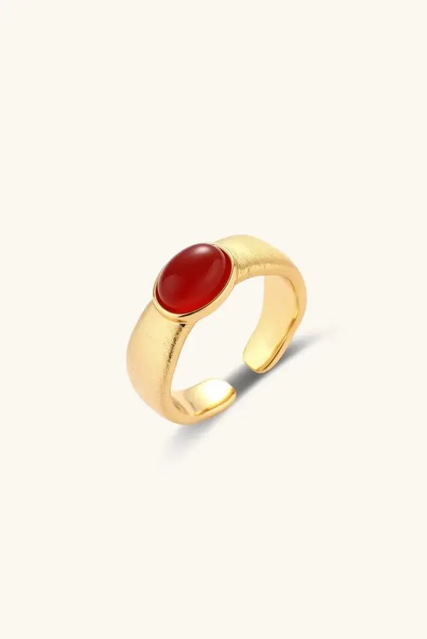 Crimson Statement Ring
