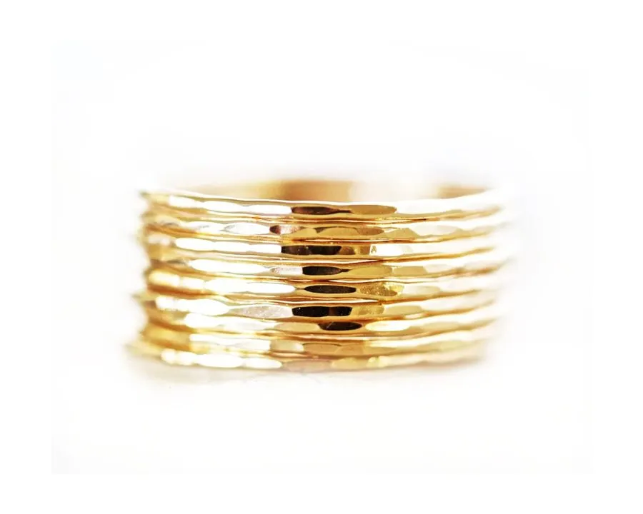 Minimal Gold Stacking Rings