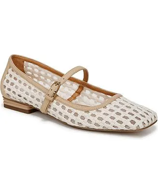 Two-Tone Mary-Jane Flats
