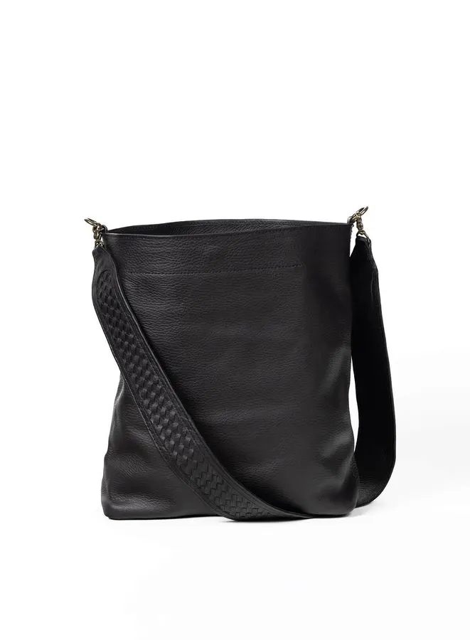 Noir Minimalist Flap Bag