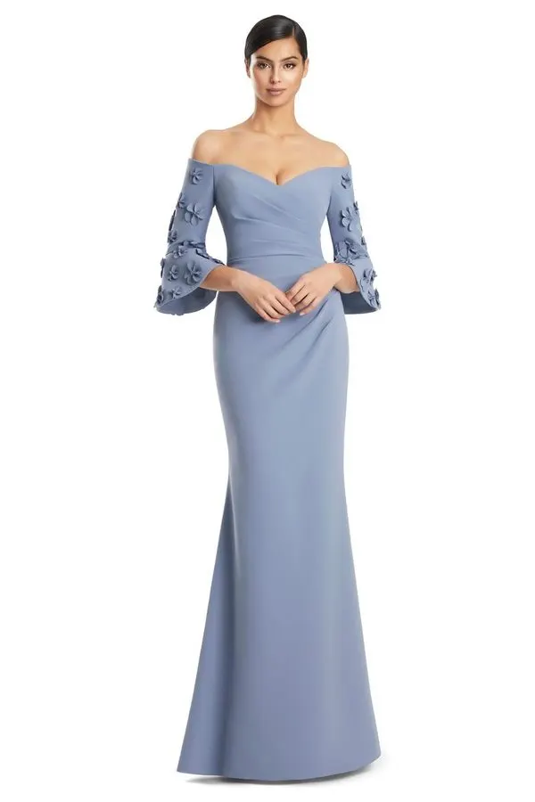 Ink Bardot Trumpet Gown