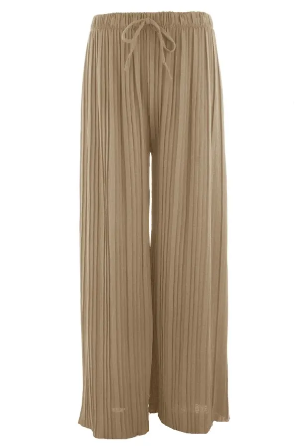 Editorial Pleated Palazzo Trousers
