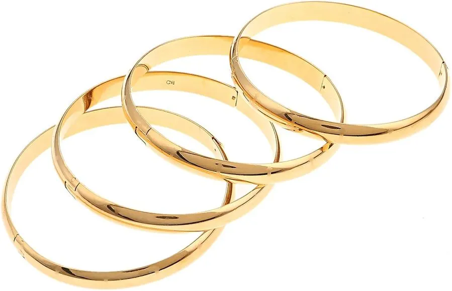 Lune Slim Gold Bangle