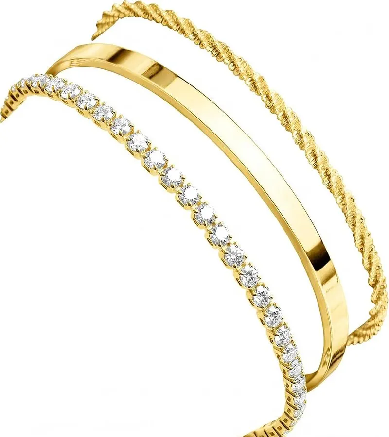 Wrist Stack Gold Bracelets