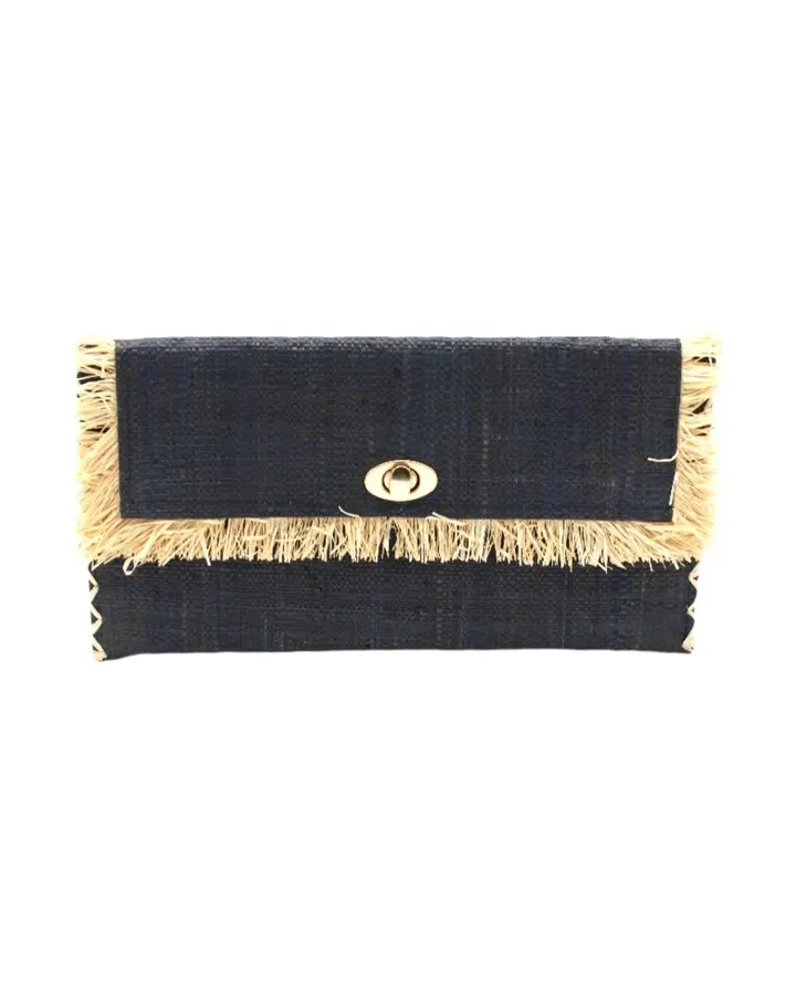 Natural Straw-Trim Clutch