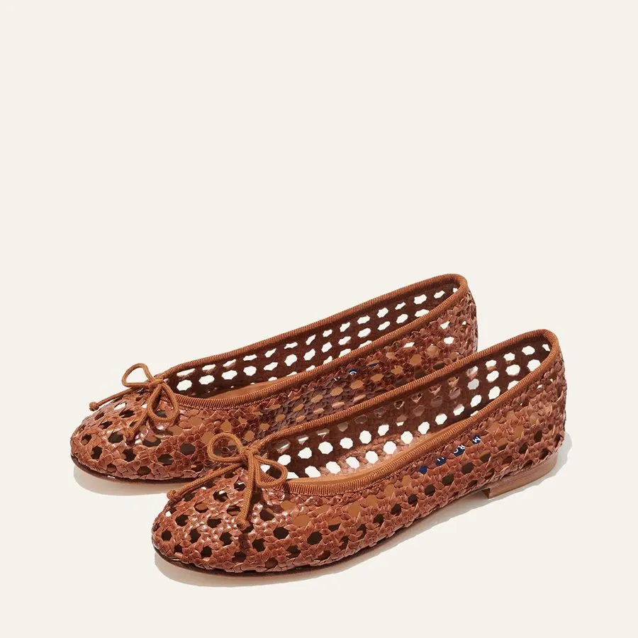 Woven Leather Flats