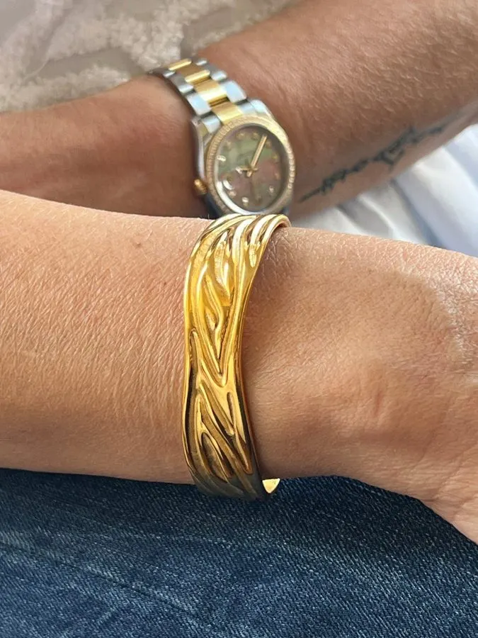 Sahara Gold Statement Cuff