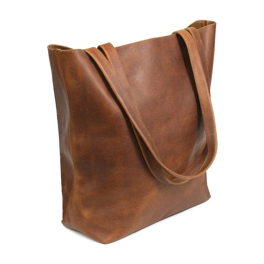 Classic Full-Grain Leather Tote