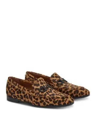 Leopard Calf-Hair Loafers
