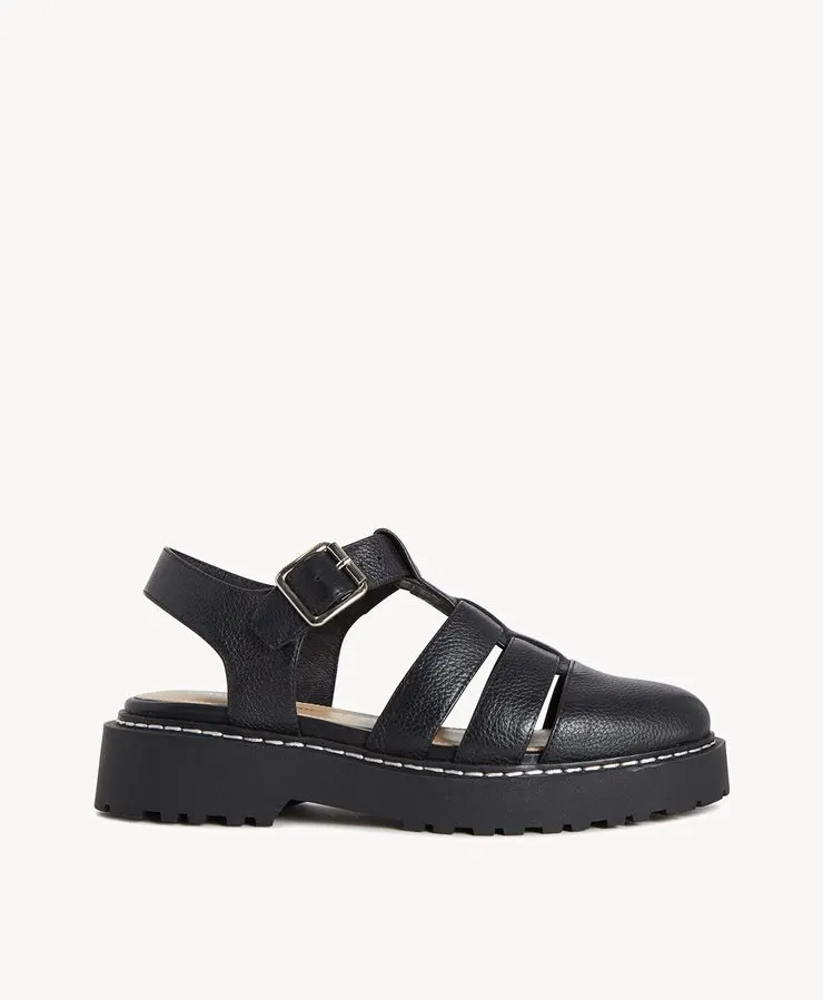 Onyx Fisherman Flat Sandal