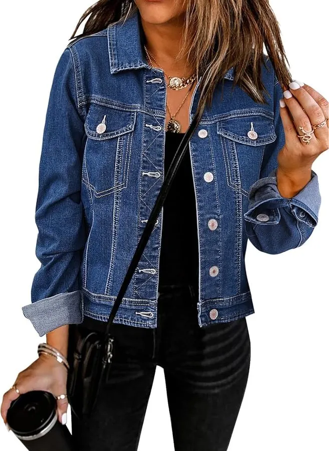 Noir Classic Trucker Denim Jacket