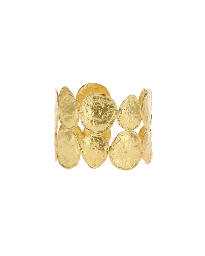 Aurelia Hammered Gold Cuff