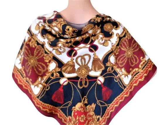 Gilded Baroque Silk Carré