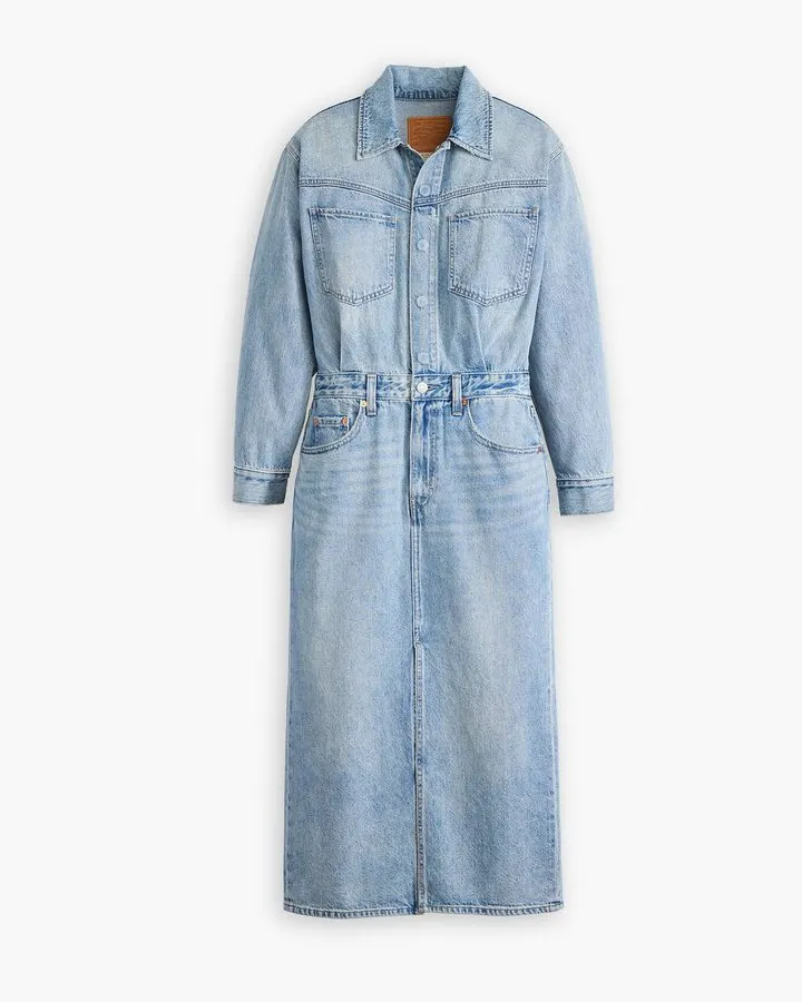 Juno Denim Shirt Midi