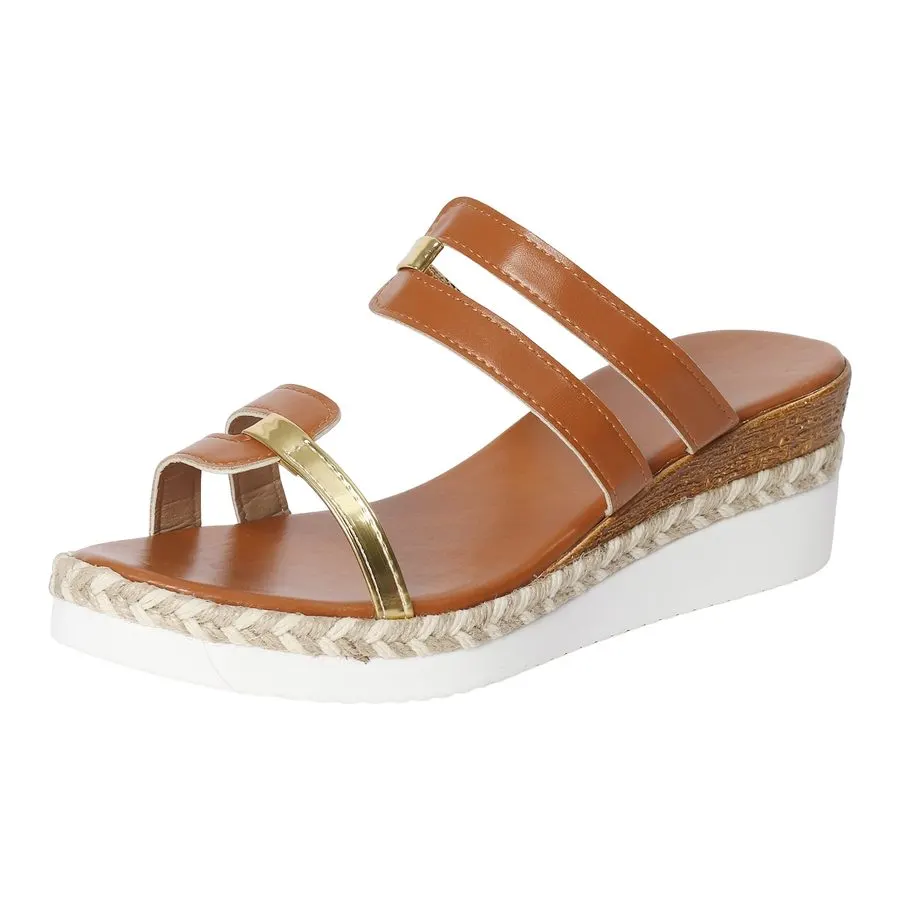 Mirage Metallic Strap Sandal