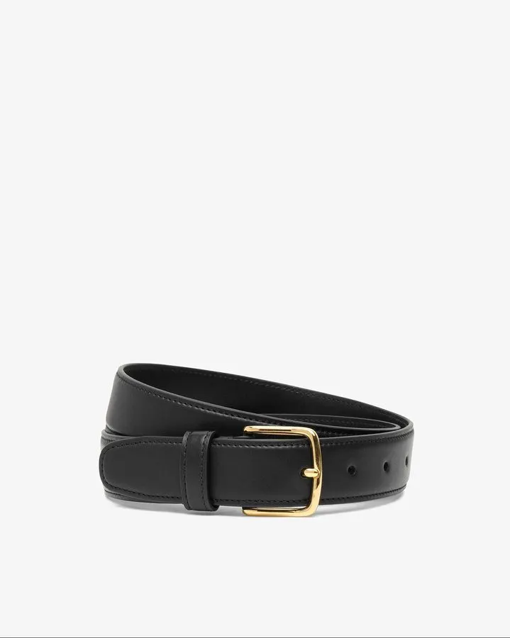 Obsidian Gold-Buckle Belt