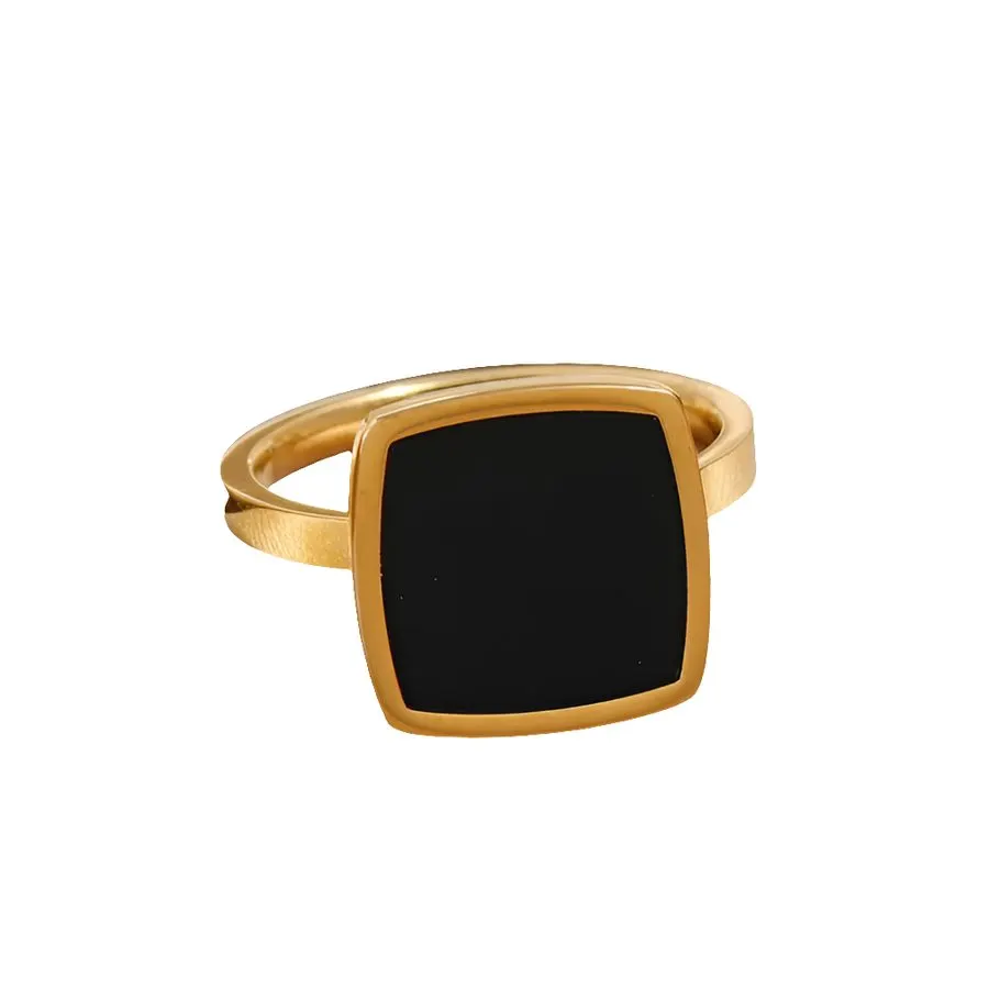 Noir Editorial Ring Stack