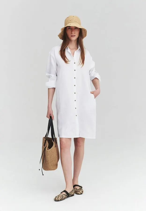 Cassia Linen Shirt Dress
