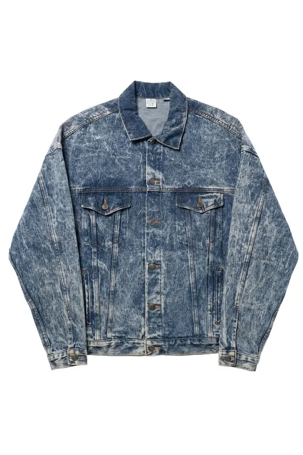 Vintage-Wash Denim Jacket
