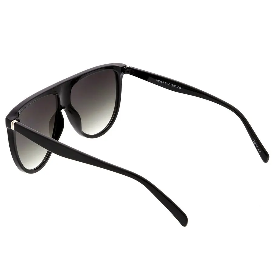 Aveline Oversized Flat-Top Sunglasses