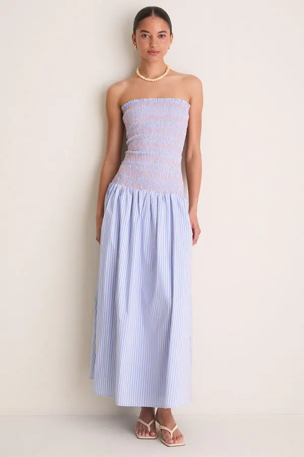 Elin Smocked Midi Dress