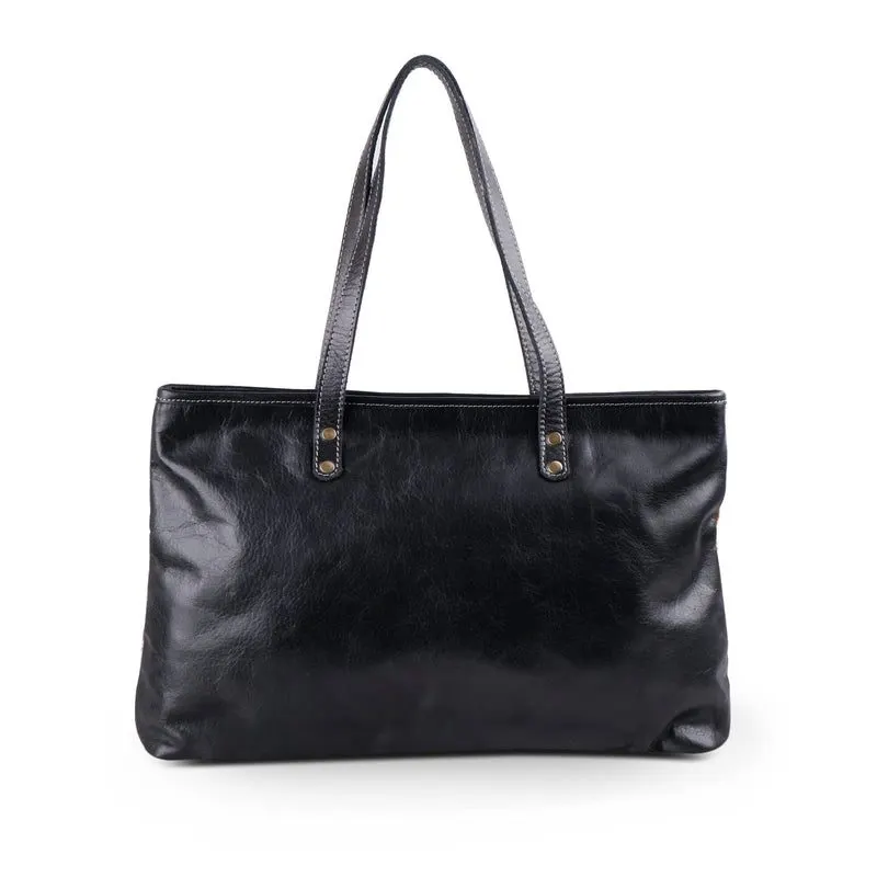 Blake Cowhide Zip Tote