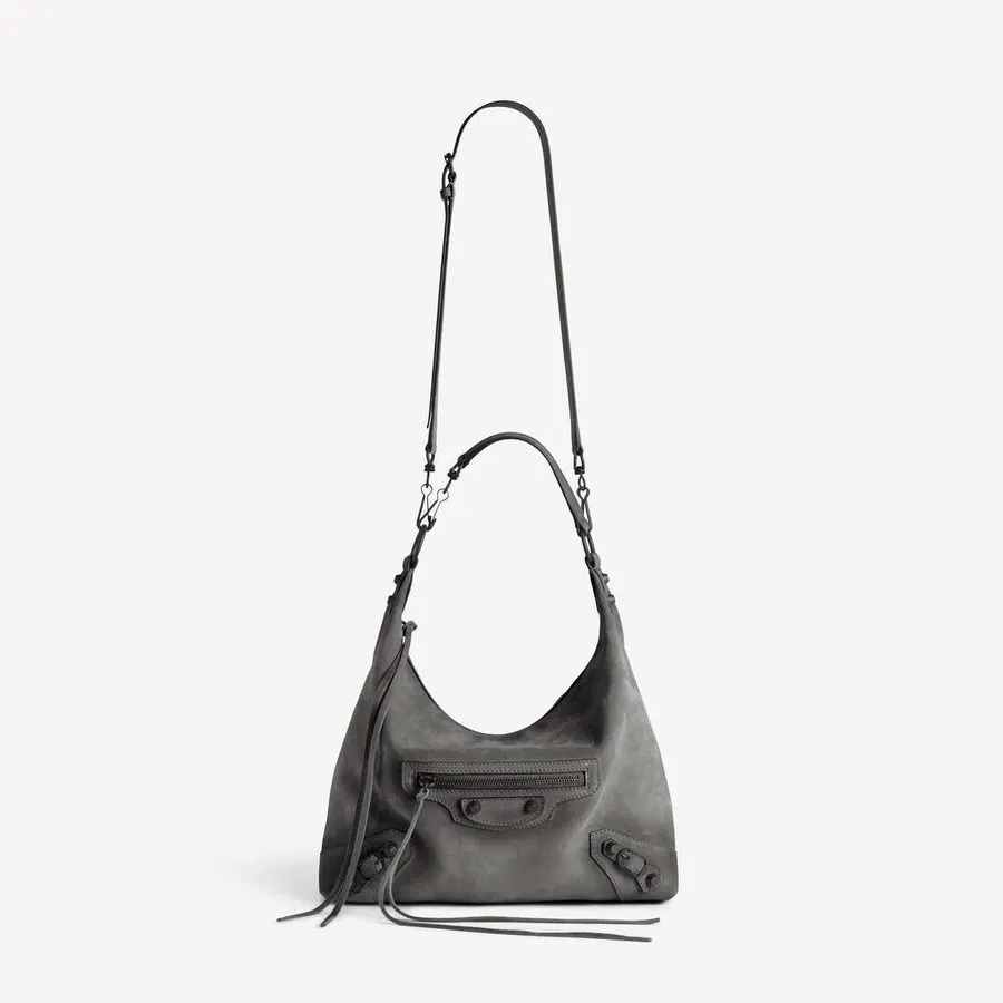 Storm Grey Hobo Bag