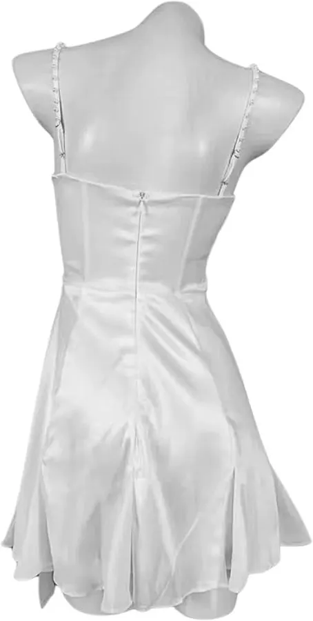 Pearl Satin Cami Slip Dress