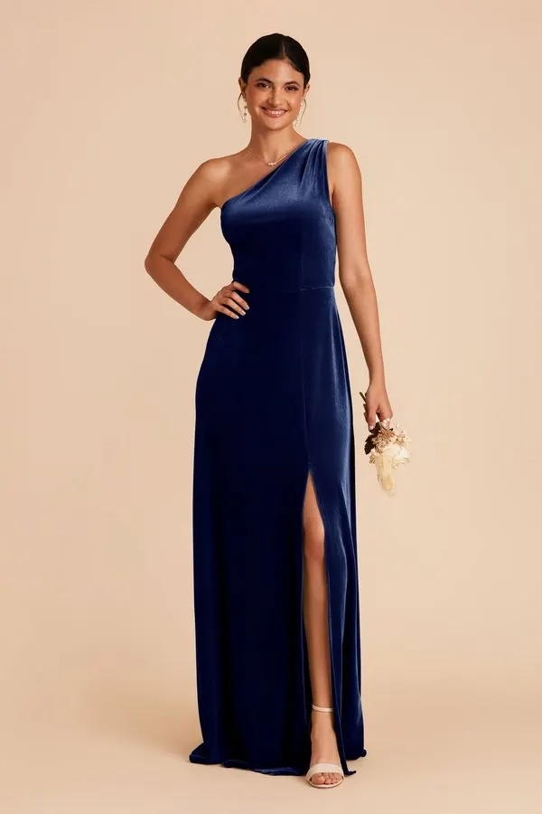 Saphir Blue Velvet Gown