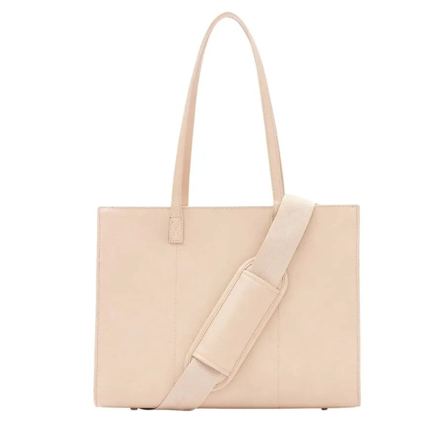 Business Hour Structured Leather Tote