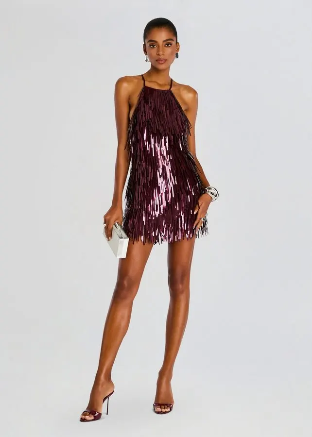 Rouge Noir Sequin Cocktail Dress