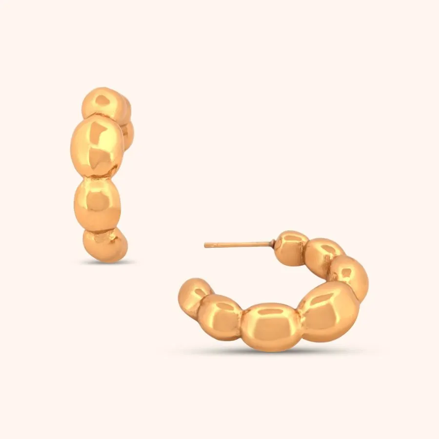 Bloom Gold Hoops