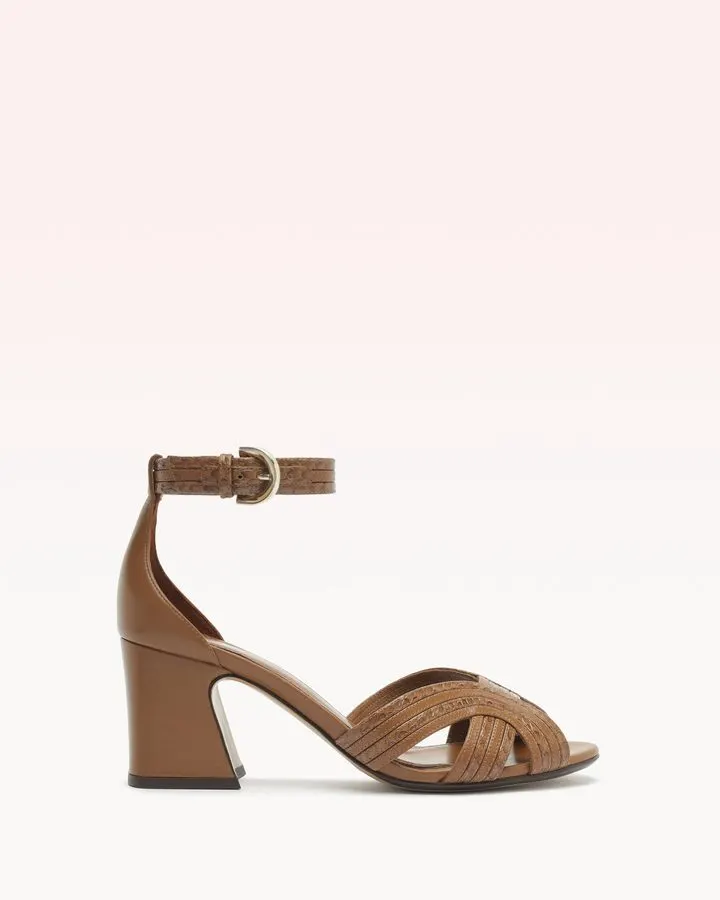 Espresso Leather Heel