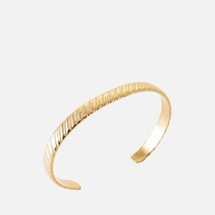Aurelia Hammered Gold Cuff